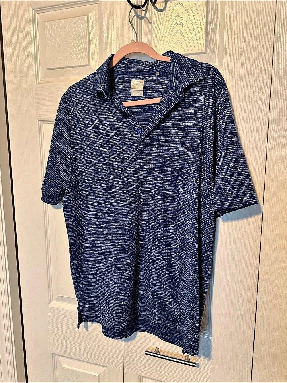 Callaway Opti-Dri Men's Polo Blue & White Size Medium Good condition